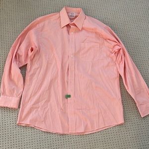 ⭐️ Host Pick ⭐️ Vintage Men Brooks Brothers Orange Stripe Long Sleeve Shirt